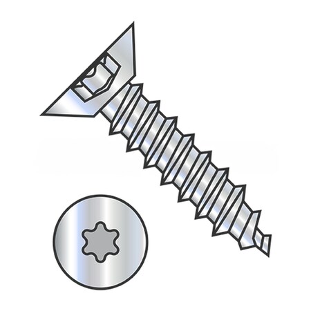 Usa Industrials Self-Drilling Screw, #10-16 x 1/2 in, Zinc Plated Steel Flat Head Torx Drive BULK-SCRW-16241